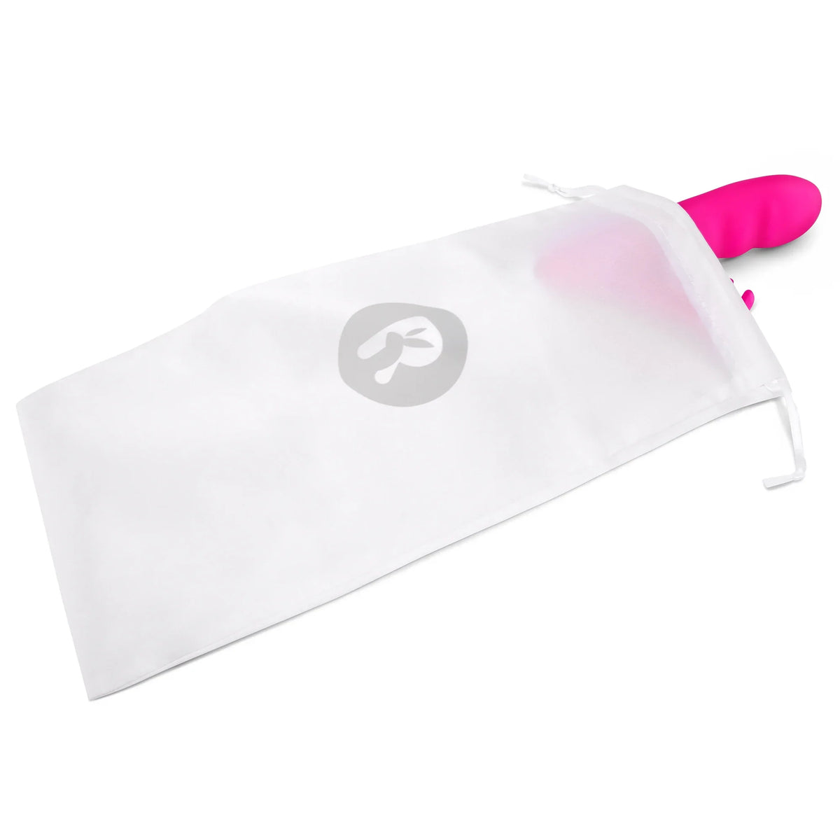 Rabbit Essentials Clitoral Suction Rabbit Vibrator Hot Pink with Body-Safe Silicone and Satin Storage Bag > Vibrators > Ladies > Rabbit Multi