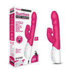 Rabbit Essentials Clitoral Suction Rabbit Vibrator Hot Pink with Body-Safe Silicone and Satin Storage Bag > Vibrators > Ladies > Rabbit Multi