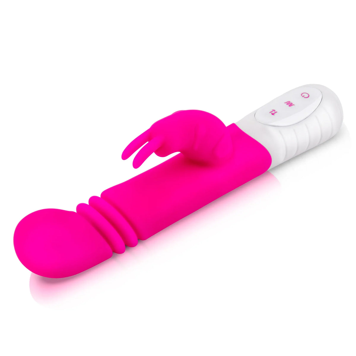 Rabbit Essentials Slim Shaft Thrusting G-Spot Rabbit Vibrator with Satin Storage Bag > Vibrators > Ladies > Rabbit Multi