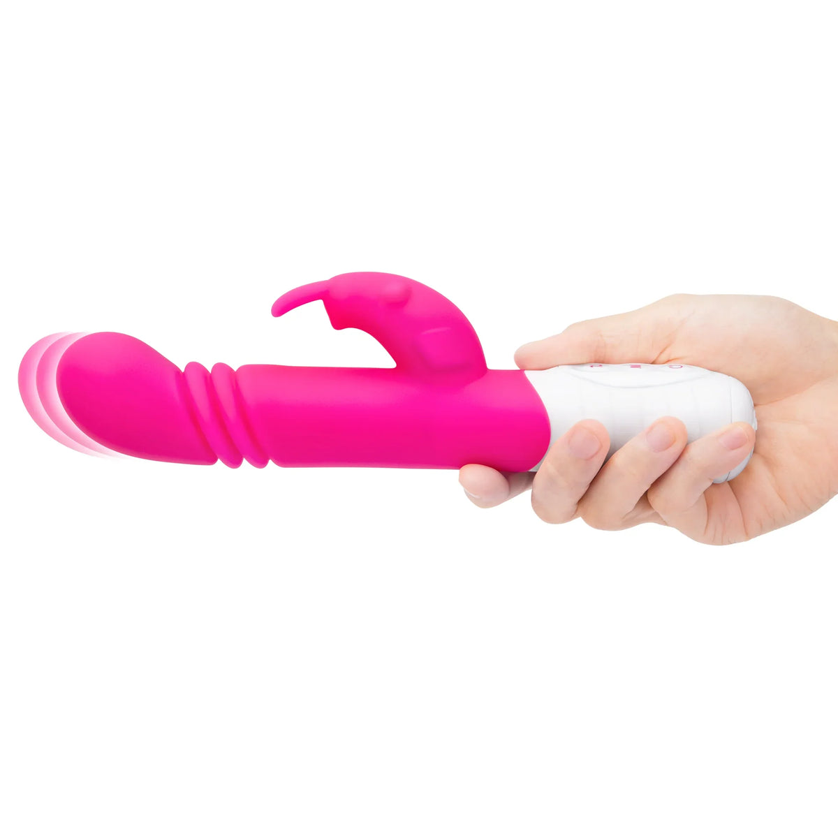 Rabbit Essentials Slim Shaft Thrusting G-Spot Rabbit Vibrator with Satin Storage Bag > Vibrators > Ladies > Rabbit Multi
