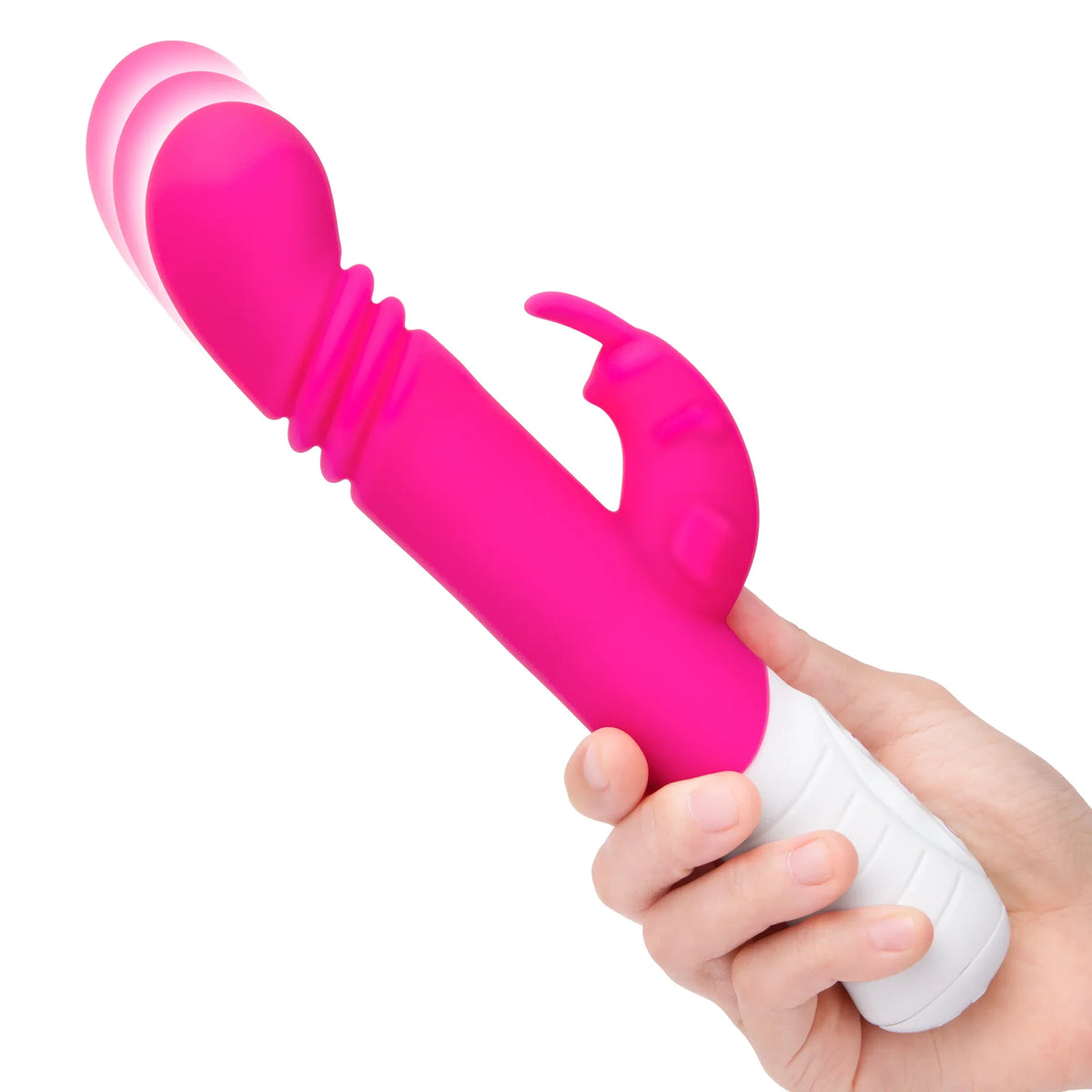 Rabbit Essentials Slim Shaft Thrusting G-Spot Rabbit Vibrator with Satin Storage Bag > Vibrators > Ladies > Rabbit Multi