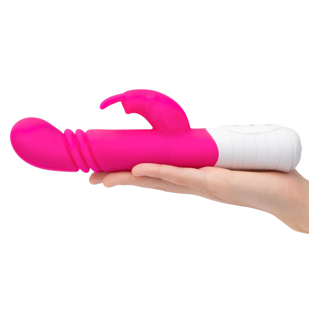 Rabbit Essentials Slim Shaft Thrusting G-Spot Rabbit Vibrator with Satin Storage Bag > Vibrators > Ladies > Rabbit Multi