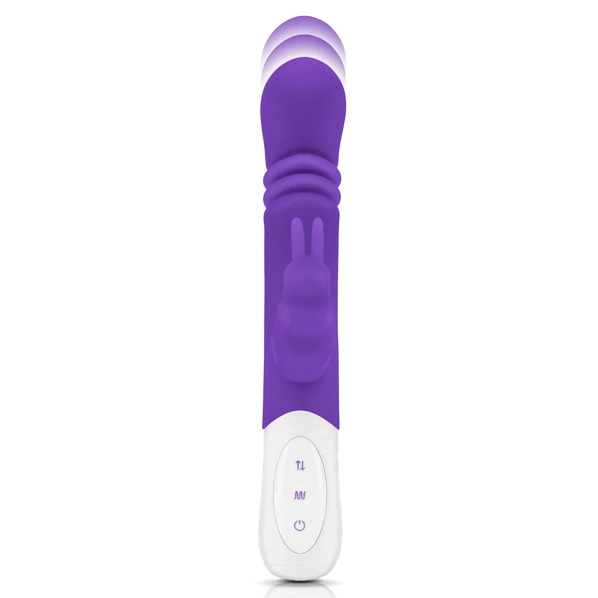 Rabbit Essentials Slim Shaft Thrusting G-Spot Rabbit Vibrator with Satin Storage Bag > Vibrators > Ladies > Rabbit Multi