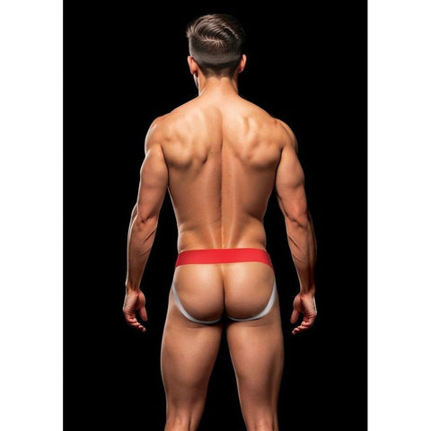 Rainbow Pride Jock Red Comfortable Open Back Design Jockstraps
