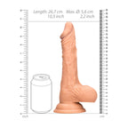 RealRock 10 Inch Realistic Dong With Testicles Flesh > Dildos > Large Dildos