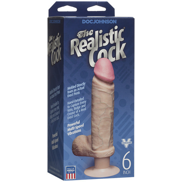 Ultraskyn Vibrating 6 Inch Phthalate-Free Suction Cup Dildo – Realistic Vibrating Dildo Secondary image