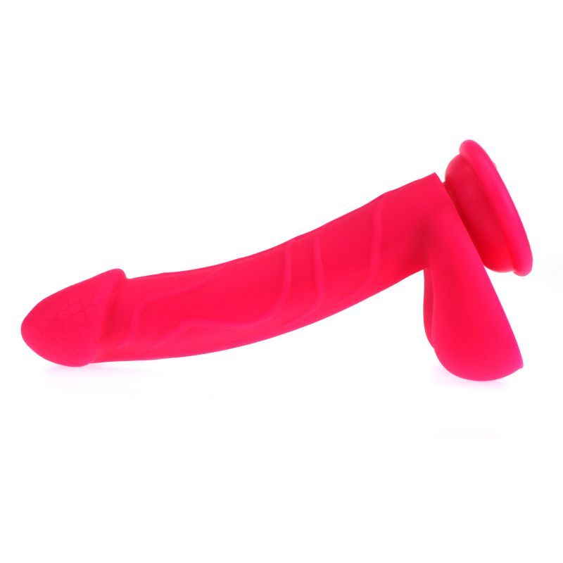 Realistic Pink Dildo with Balls 19cm Insertable Length Dongs Realistic