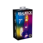Realrock 7 Inch Clear LED Vibrating Dong with Remote Control > Vibrators > Realistic Vibrators