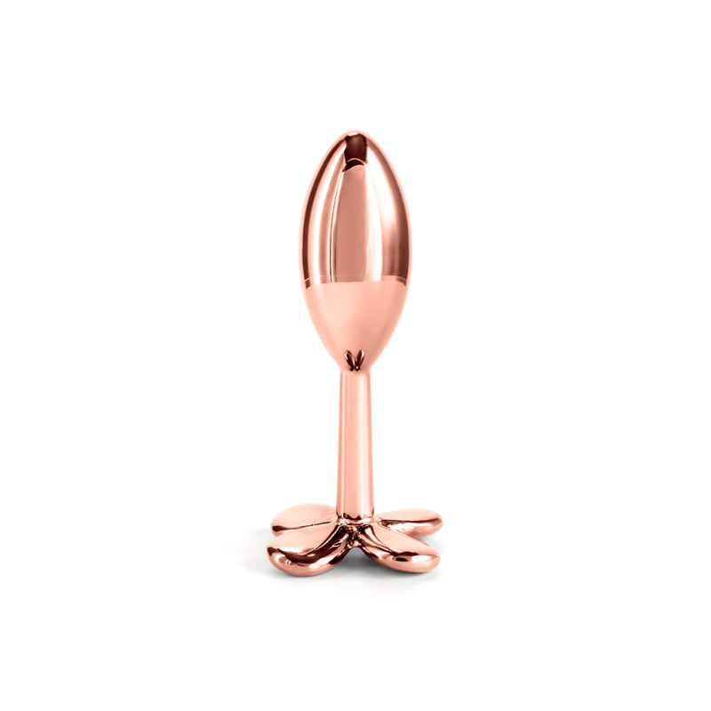 Rear Assets Clover Metallic Butt Plug 9.2 cm Rose Gold > Anal Range > Butt Plugs