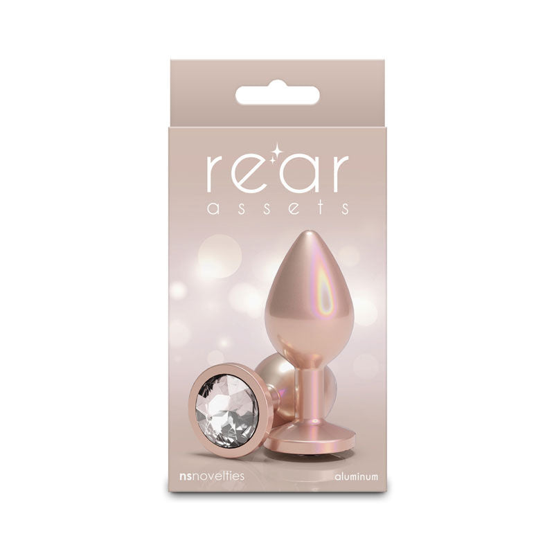 Rear Assets Iridescent Champagne Medium – Lightweight Butt Plug Secondary image
