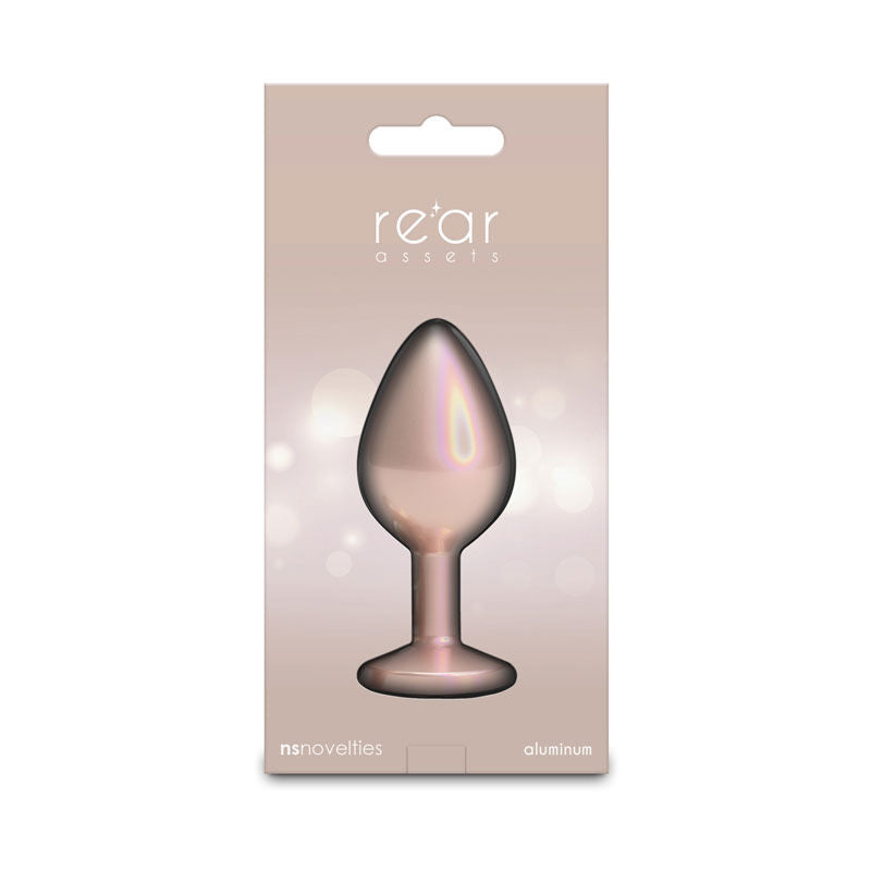 Rear Assets Iridescent Champagne Medium – Lightweight Butt Plug > Anal Range > Butt Plugs Main image