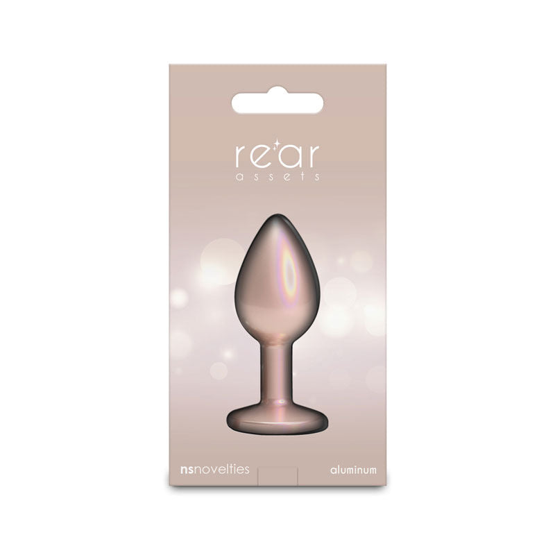 Rear Assets Iridescent Champagne Small – Lightweight Butt Plug > Anal Range > Butt Plugs Main image