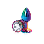 Rear Assets Round Jewel Metal Butt Plug > Anal Range > Jewel Butt Plugs