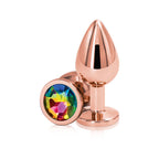 Rear Assets Round Jewel Metal Butt Plug > Anal Range > Jewel Butt Plugs