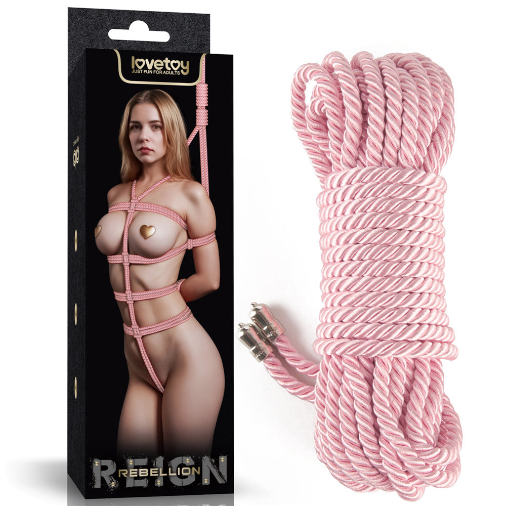 Rebellion Reign Ebony Silky Bondage Rope 10 Meter – Luxury Bondage Rope > Bondage Gear > Rope