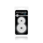 Renegade Double Stack Clear Cock Rings Set of 2 > Cock Ring > Sets