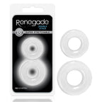Renegade Double Stack Clear Cock Rings Set of 2 > Cock Ring > Sets
