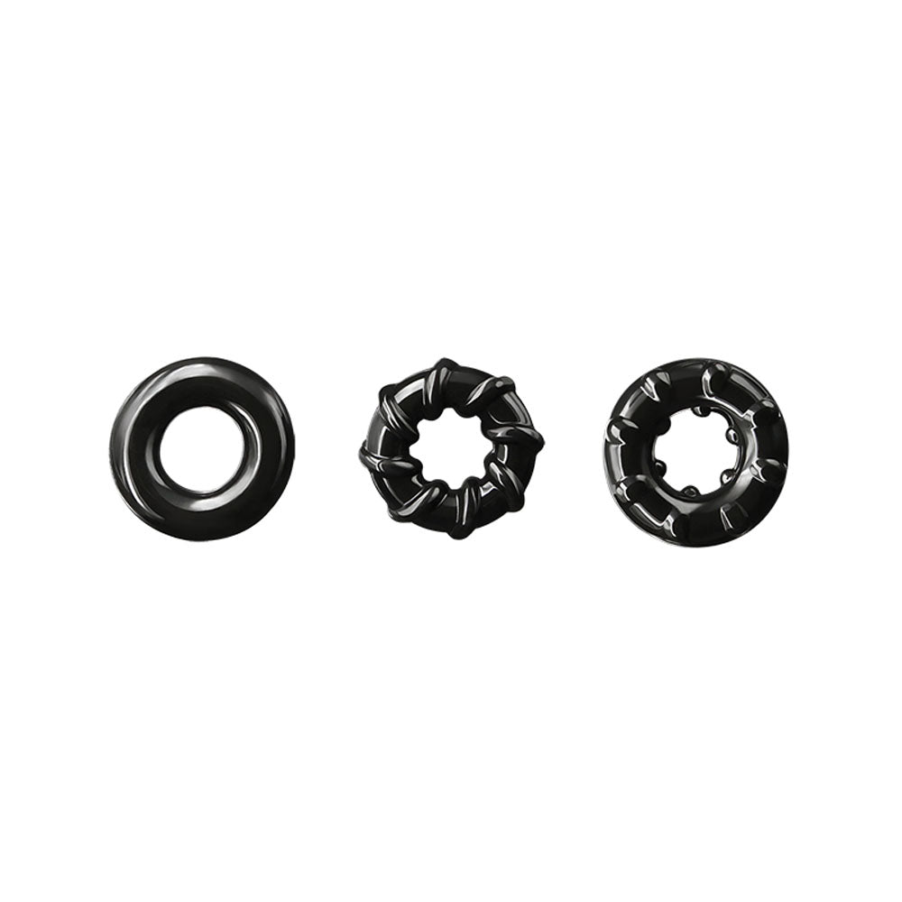 Renegade Dyno Rings Black Cock Rings Set of 3 > Cock Ring > Sets Main image