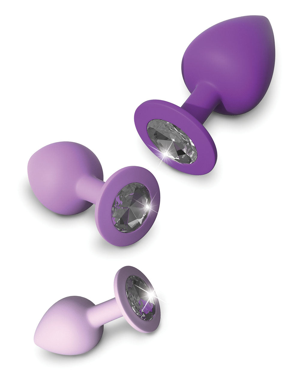Fantasy For Her Little Gems Trainer Set Purple Set of 3 Sizes > Anal Range > Butt Plug Kits