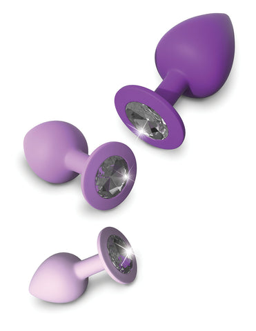 Fantasy For Her Little Gems Trainer Set Purple Set of 3 Sizes > Anal Range > Butt Plug Kits