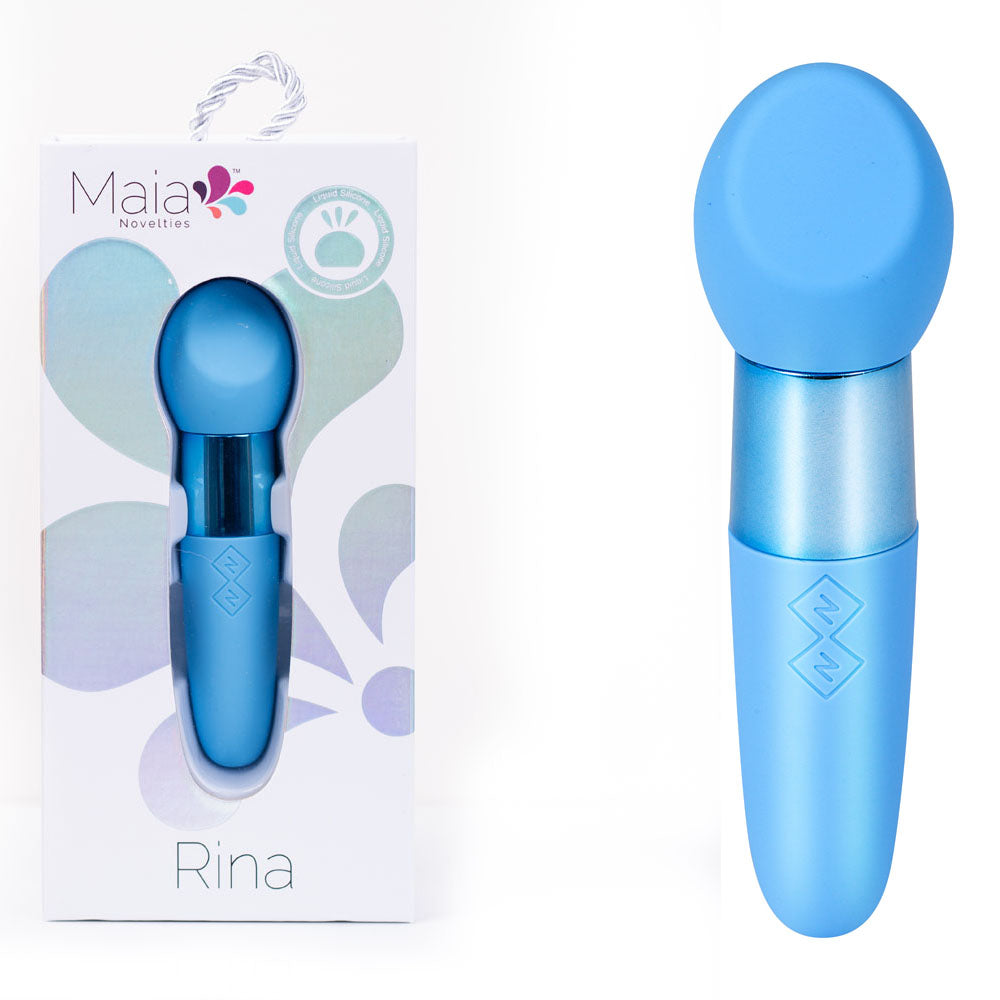 Rina Dual Motor Vibrator - Blue, 13cm Compact Design > Sex Toys > Mini Massagers Main image