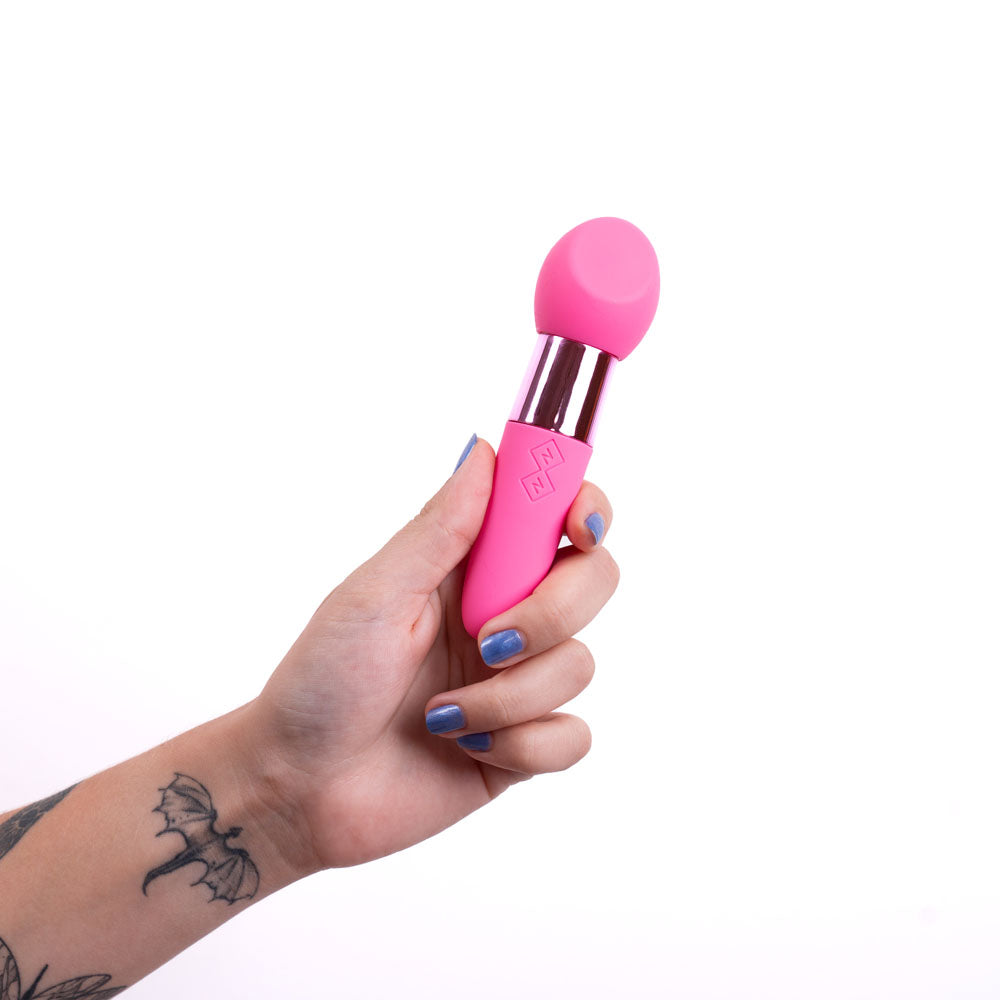 Rina Dual Motor Vibrator - Pink 13 cm Compact Design Secondary image