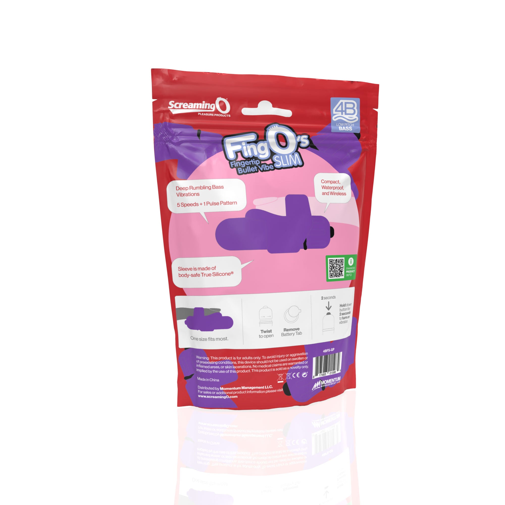 Ohare XL 4B – Deep-Rumbling Bass Vibrator with Stretchy Ring > Vibrators > Finger Vibrators