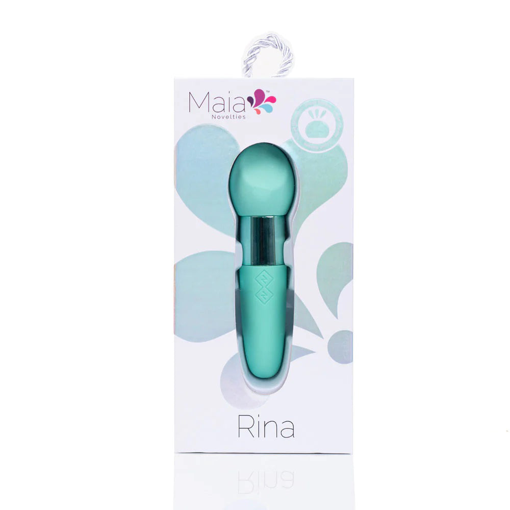 Rina Dual Motor Vibrator - Teal, 13 cm Stylish Pleasure BULLETS
