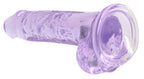 RealRock Crystal Clear Dildo with Balls 7 Inch