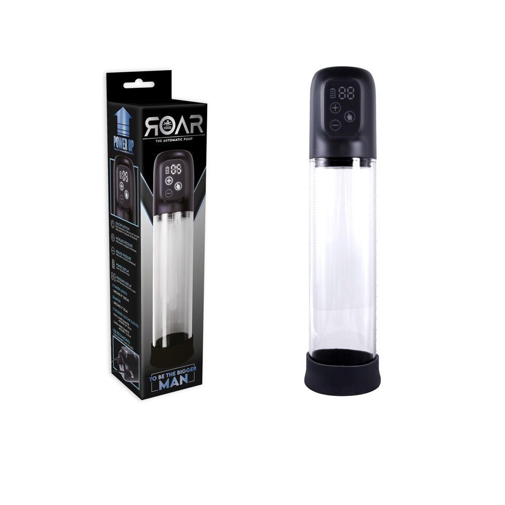 Roar Clear Rechargeable Penis Pump for Enhanced Pleasure and Confidence