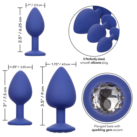 Cheeky Gems – Anal Training Kit with Three Graduated Anal Plugs > Anal Range > Butt Plug Kits