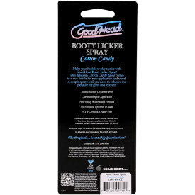 GoodHead Booty Licker Spray 29ml - Cotton Candy Flavor > Lube > Oral Gels & Sprays