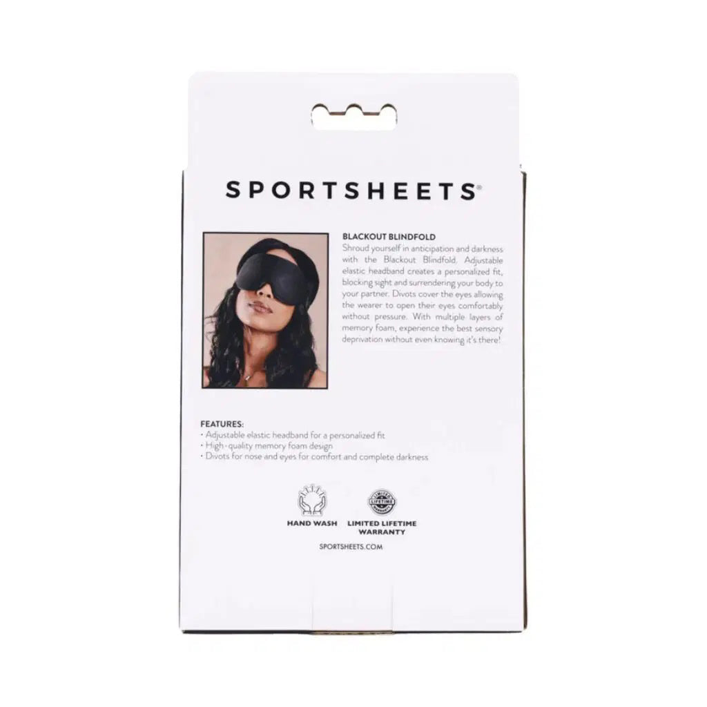 Sportsheets Blackout Blindfold – Adjustable Sensory Deprivation Blindfold > Bondage Gear > Blindfolds
