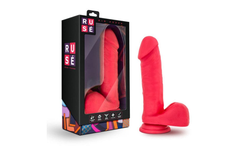 Ruse Big Poppa Cerise Dildo 6.6 Inch Insertable Length > Dildos > Realistic Dildos