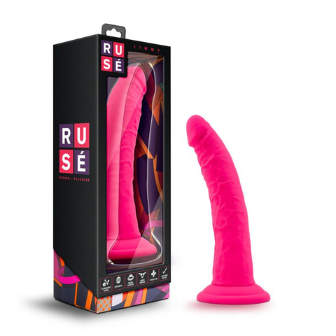 Ruse Jimmy Hot Pink Dildo 7 Inch Insertable Length DONGS