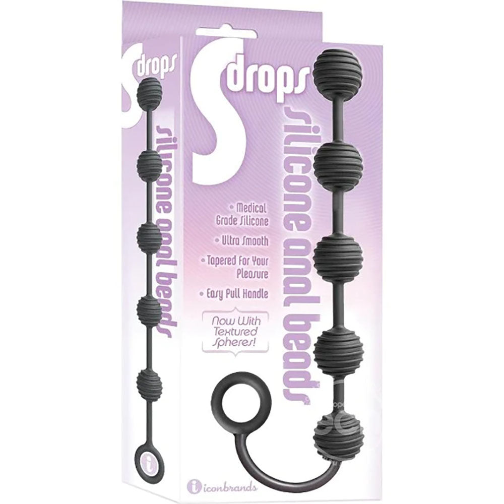 S Drops Silicone Anal Beads - Extra Long Anal Beads for Pleasure > Anal Range > Anal Beads