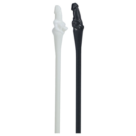 S-LINE The Dickheads - Couples Straws Black/White Party Supplies