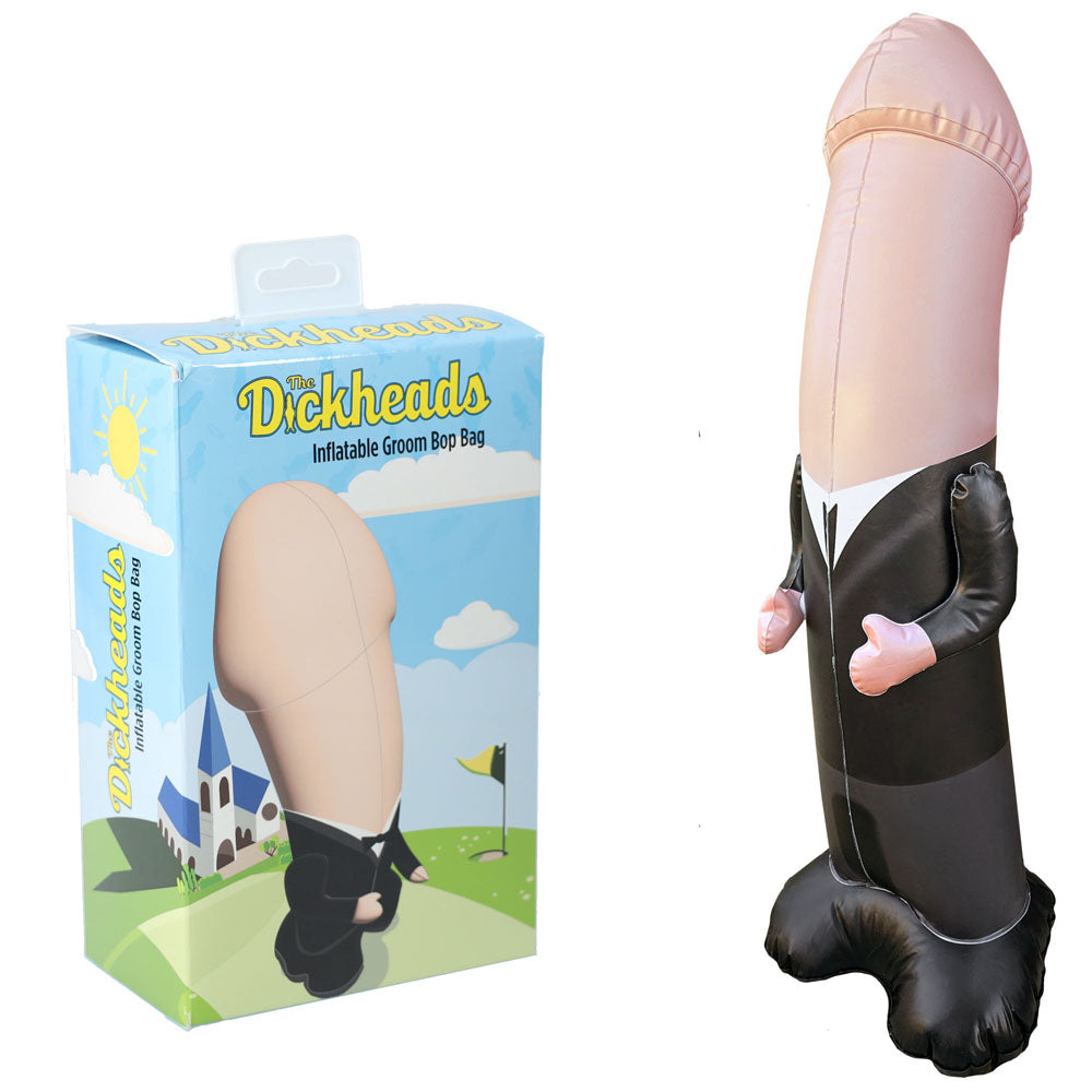 S-Line The Dickheads Groom Bop Bag – Durable Inflatable Stress-Relief Toy > Novelties > Party Supplies