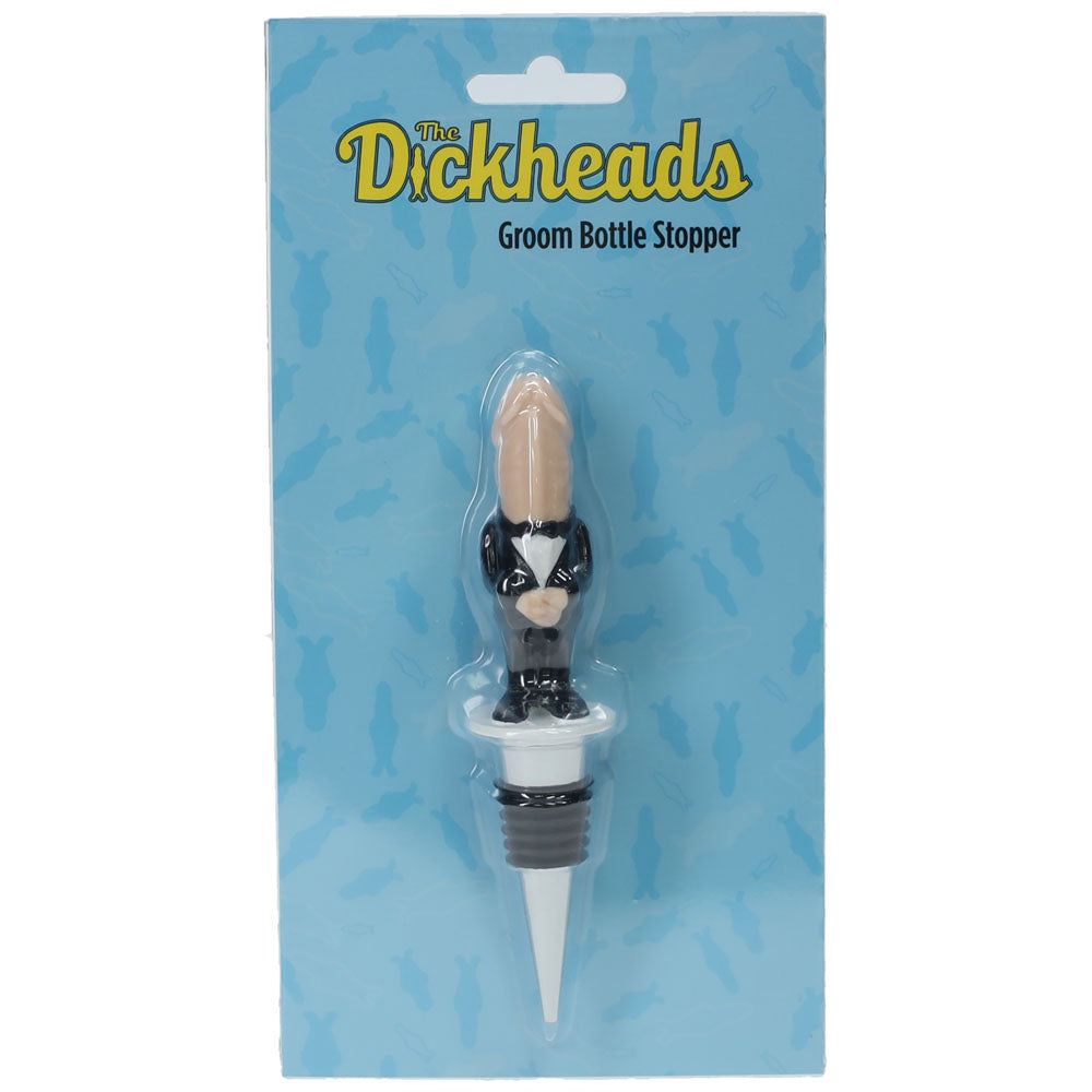 S-Line The Dickheads Groom Bottle Stopper – Functional Barware Accessory > Novelties > Party Supplies Main image