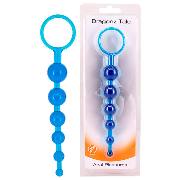 Seven Creations Dragonz Tale 20.5 Centimeter Anal Beads Blue > Anal Range > Anal Beads