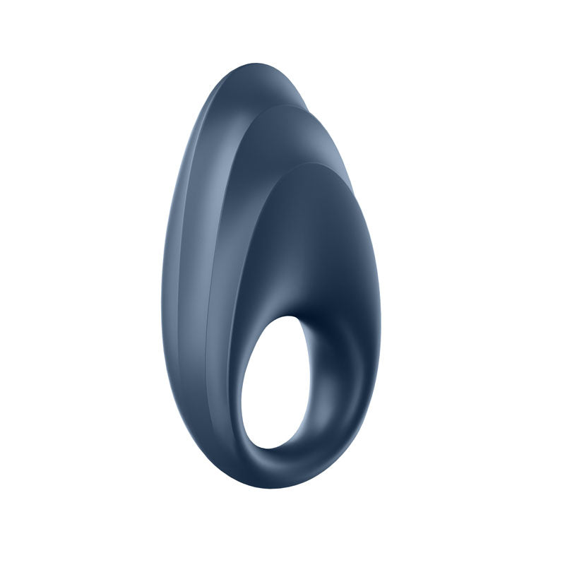Satisfyer App Enabled Strong One Silicone Cock Ring Blue Remote Control