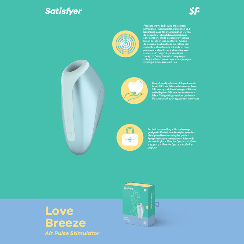 Satisfyer Love Breeze - Touch-Free Clitoral Stimulator Blue STIMULATORS