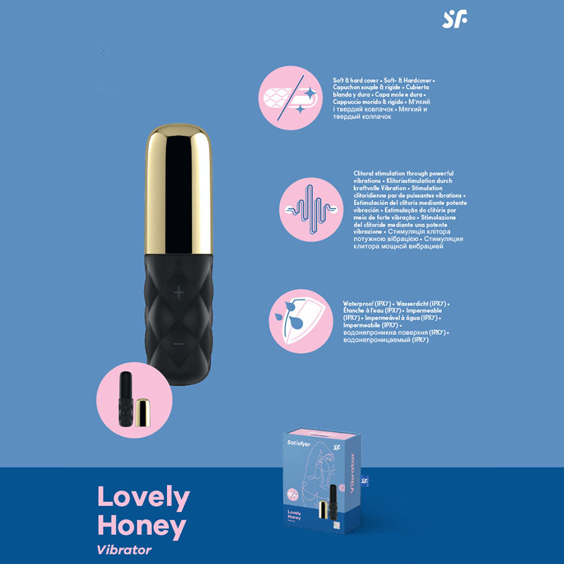 Satisfyer Mini Sparking Darling – USB Rechargeable Silicone 114mm Mini Vibrator Gold > Vibrators > Mini Vibrators