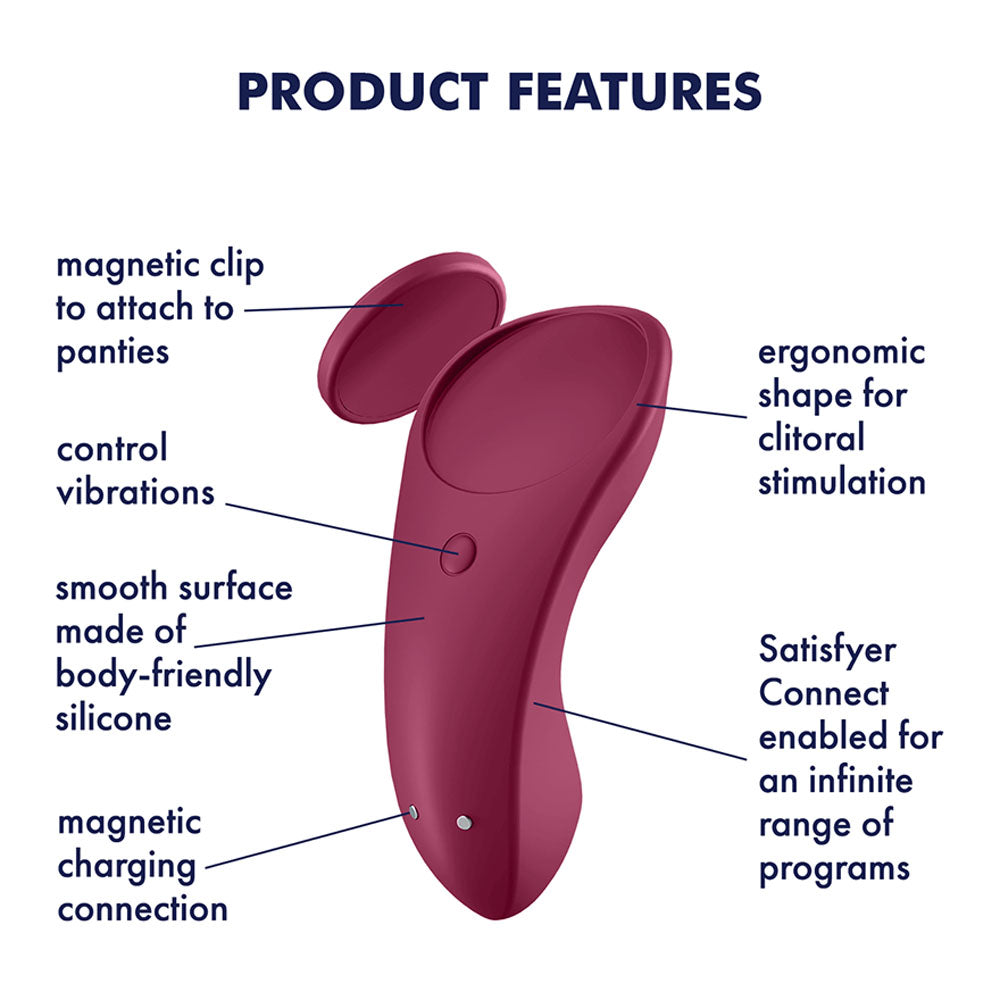 Satisfyer Sexy Secret App Controlled Panty Vibrator – Remote-Controlled Vibrator Secondary image