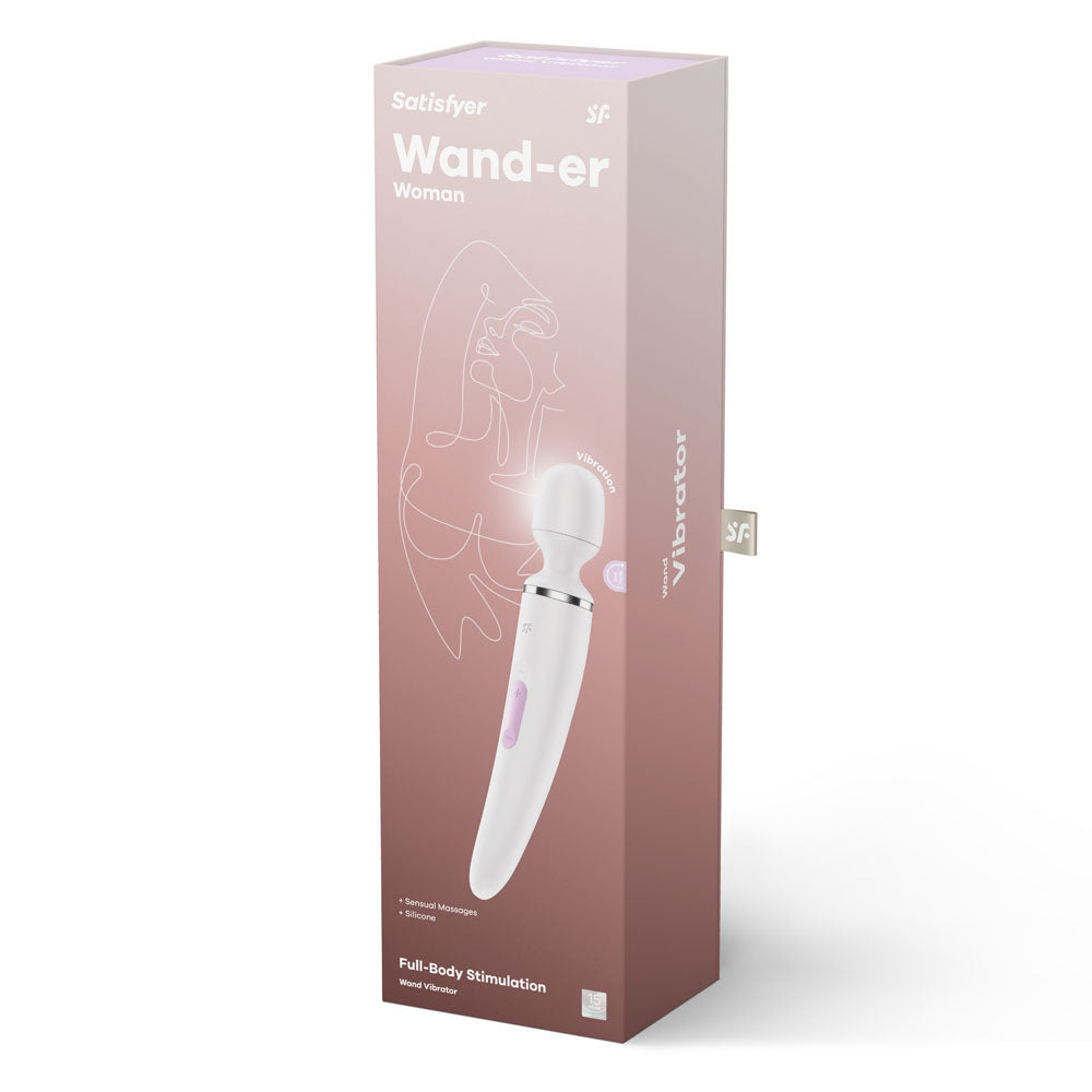 Satisfyer Wand-er Woman Rechargeable Massage Wand – White Massage Wand > Sex Toys > Massage Wands