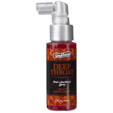 Goodhead Deep Throat Spray Cinnamon (59ml) – Flavored Throat Desensitizer Spray > Lube > Oral Gels & Sprays