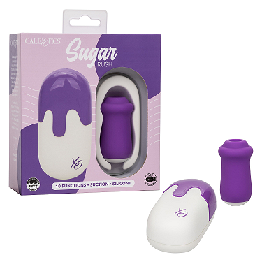 Sugar Rush – Silicone Suction Stimulator with 10 Functions and Travel Case > Vibrators > Ladies > Clitoral Vibrators and Stimulators