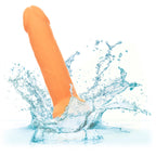 Neon Silicone Studs 6 Inch Dildo - Orange
