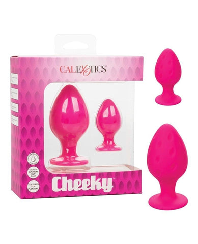 Cheeky Butt Plug Duo (Pink) – Playful Butt Plug Set Pink > Anal Range > Butt Plug Kits