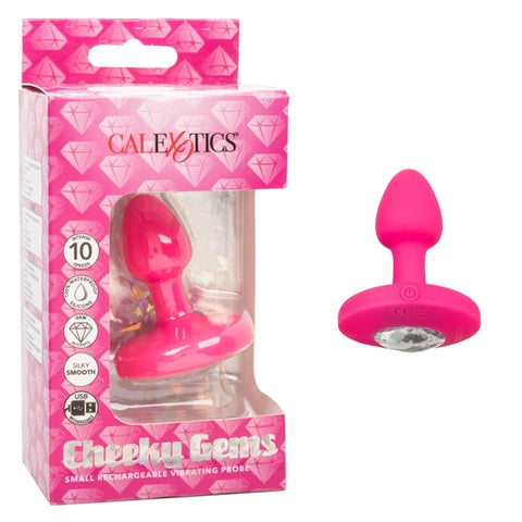 Cheeky Gems Small Rechargeable Vibrating Probe – Flexible Silicone Probe Vibrator > Anal Range > Vibrating Butt Plugs